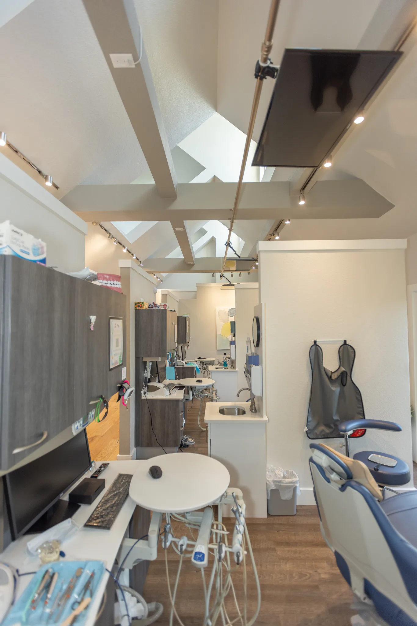 The waiting area at Precision Dental Care